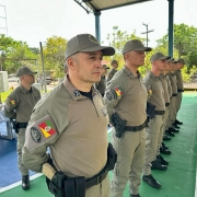 Dentre os presentes, o Comandante Regional do Vale do Rio Pardo, coronel Giovani Paim Moresco, os Comandantes dos Batalhões 2°BPM, 23°BPM e 35°BPM, tenente-coronel Rodrigo Schoenfeldt, major Rogério Glanzel Alves e major Cristiano Cuozzo Marconatto, Oficiais QOEM, Praças da Instituição, familiares dos homenageados e imprensa