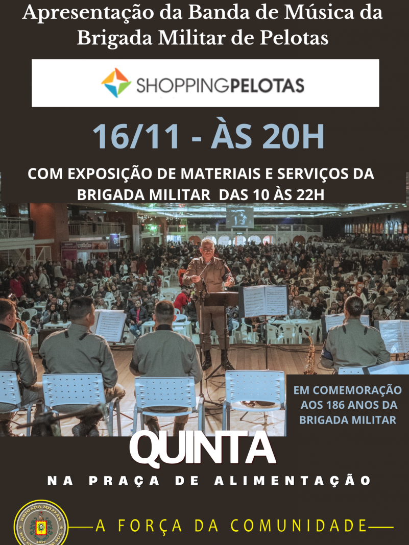 CARD BANDA E EXPOSIÇÃO SHOPPING PELOTAS