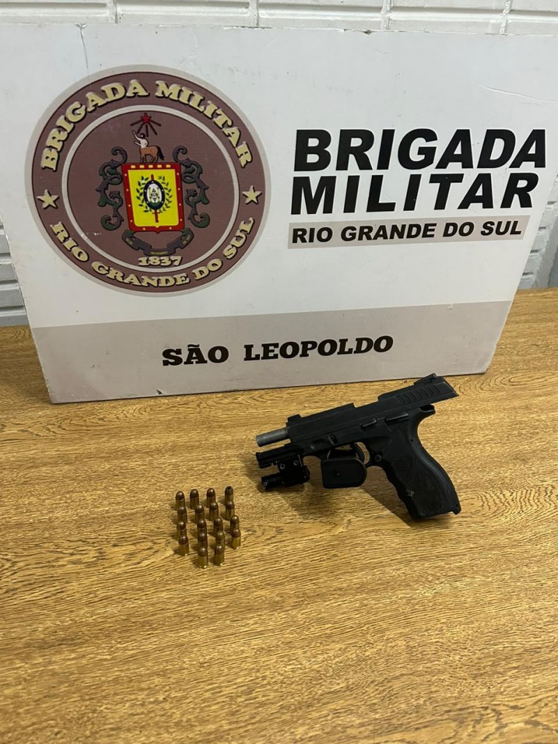 Arma apreendida pela BM