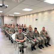Efetivo da 3º CIA na câmara de vereadores de Portão