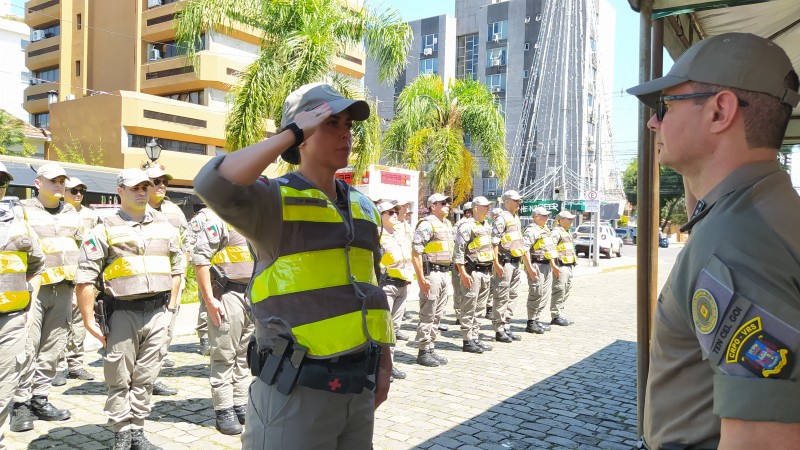 Apresentação da tropa para o comandante