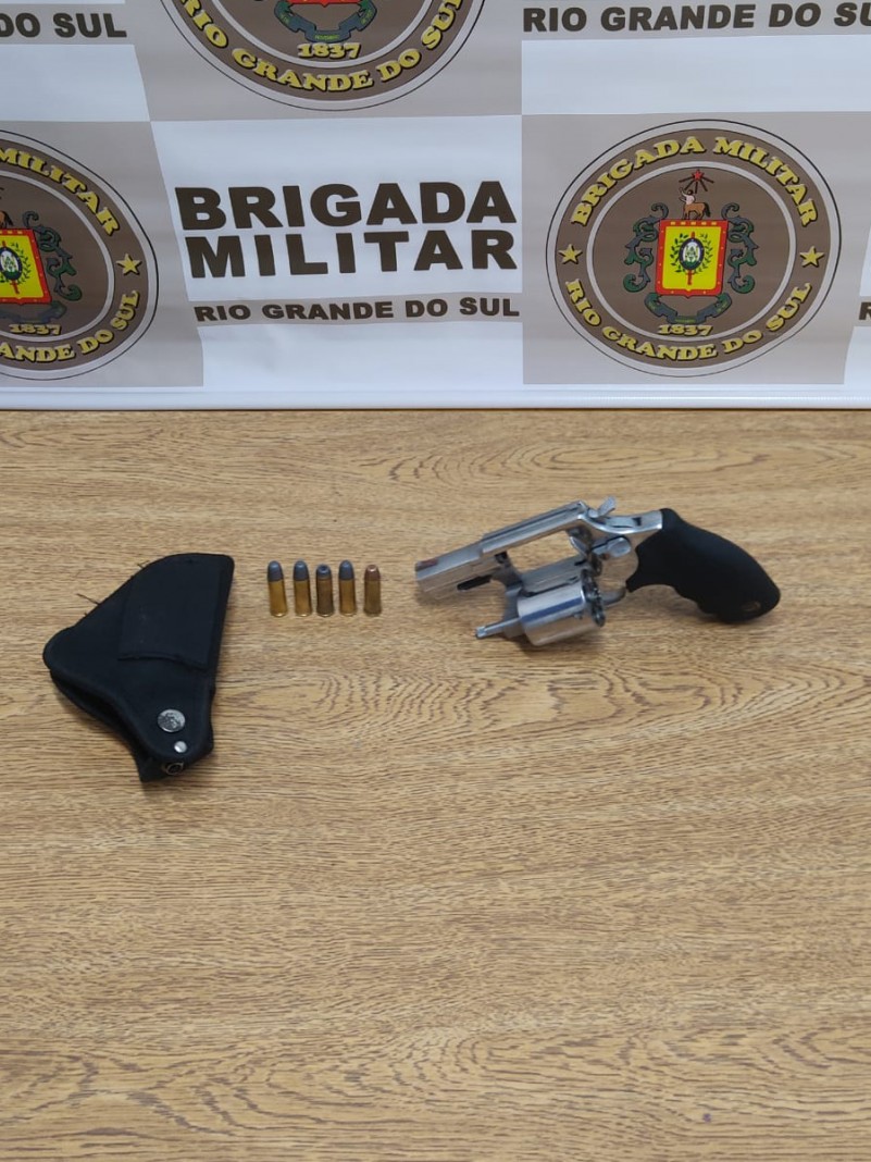 arma apreendida pela Brigada Militar