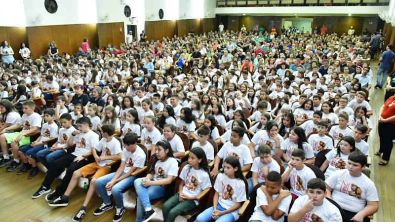 alunos formandos proerd 2º semestre em Santo Ângelo