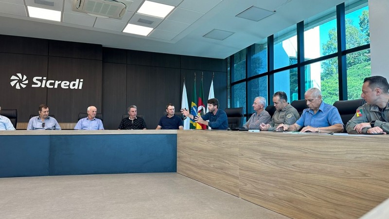 Reunião realizada da Sede do Sicredi em SCS