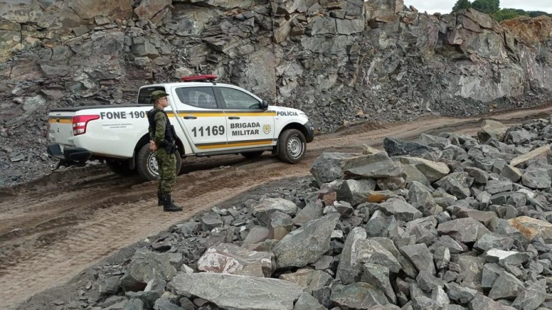 Fiscalização em locais que fazem uso de explosivos