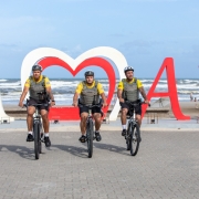 Policiamento Ostensivo em bicicletas na praia de Tramandaí 