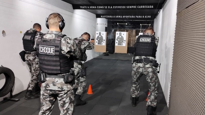instrução de tiro