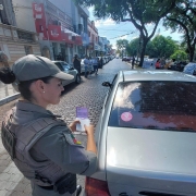 Ação de concientização da comunidade de Cachoeira do Sul.