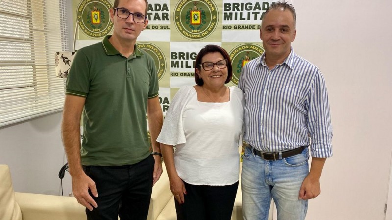 O encontro teve como finalidade estreitar o relacionamento da Brigada Militar com o poder público municipal