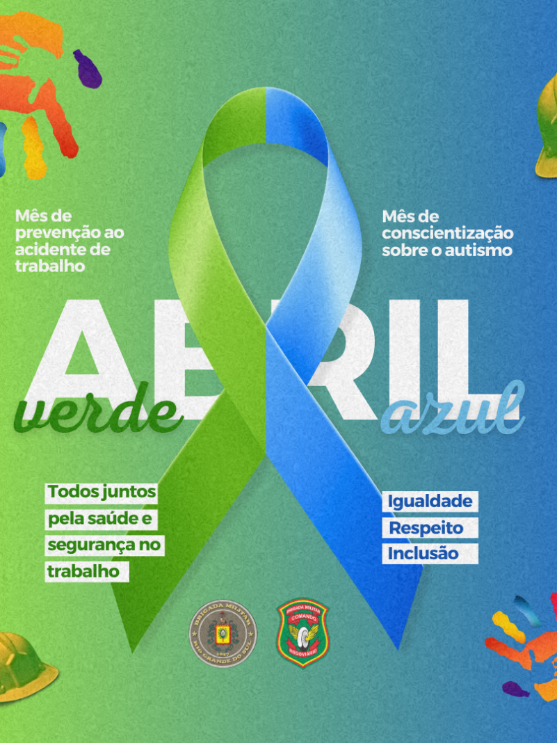 Card Abril verde e Abril Azul