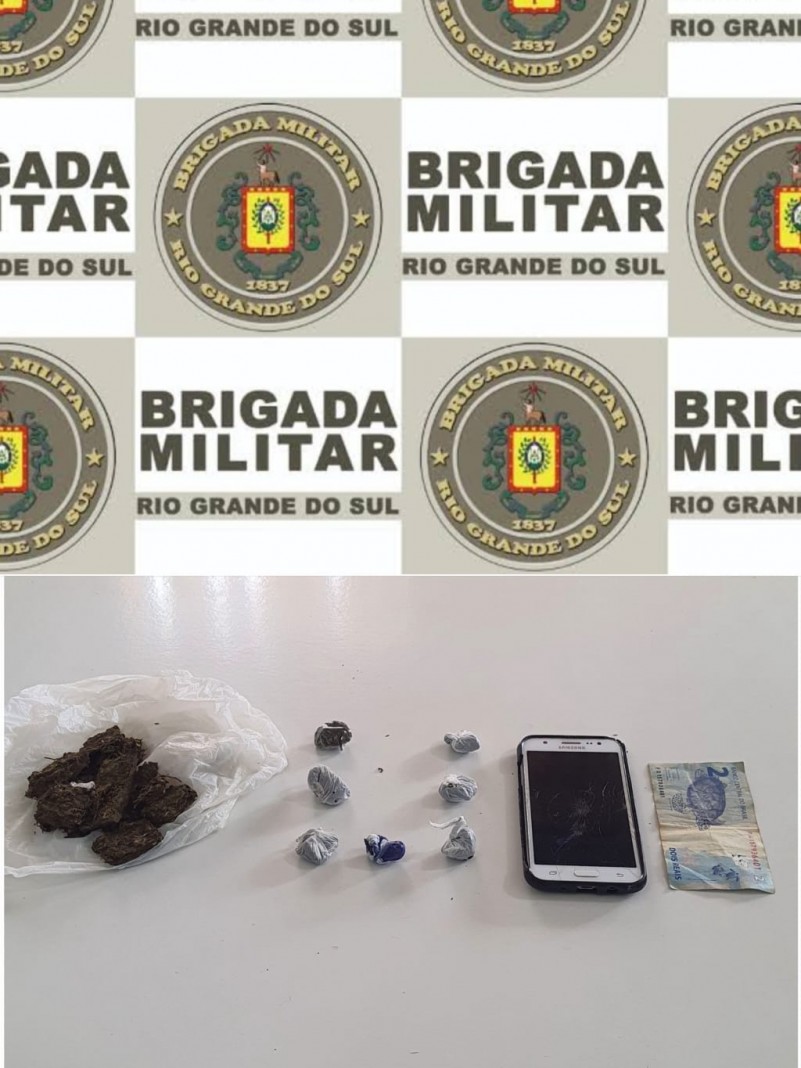 Materiais apreendidos