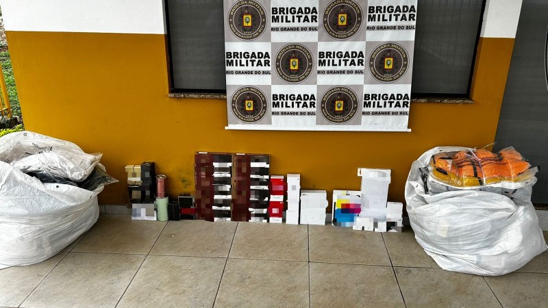 Comando Rodoviário apreende produtos de origem estrangeira em Nonoai