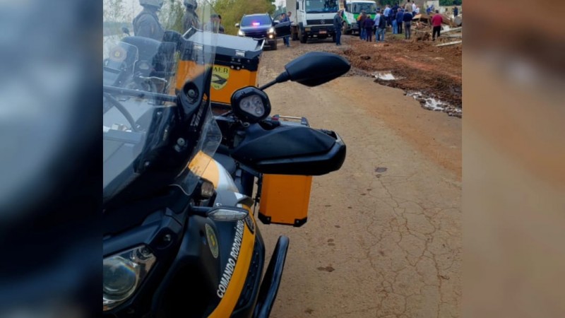 Brigada Militar realiza escolta do Governador do Estado do Rio Grande do Sul - Na imagem, policiais militares do Pelotão de Motos do Comando Rodoviário