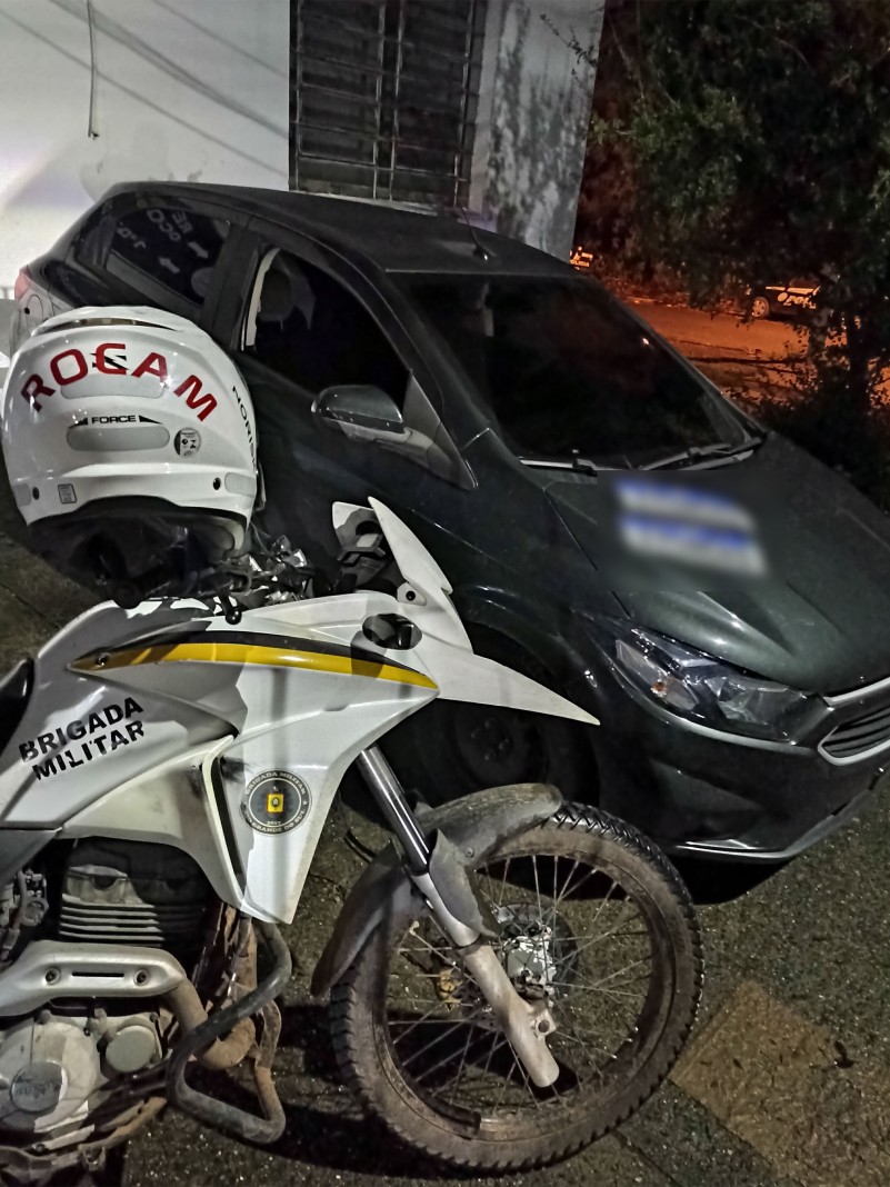 Veículo recuperado pela BM
