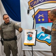Descerramento da foto do Cel Humberto como ex-comandante do CRPO Litoral