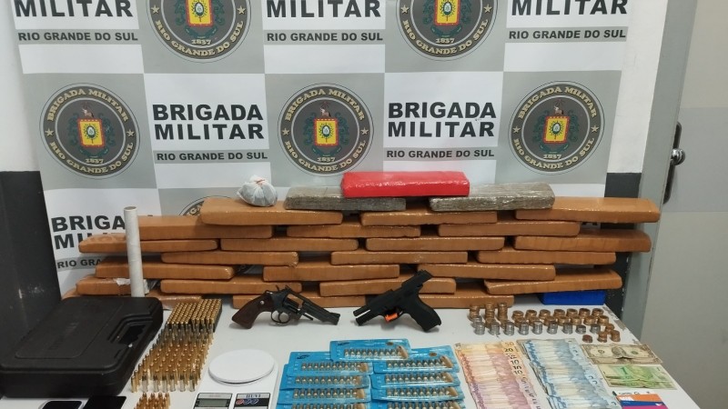 apreensão drogas, armas e munições