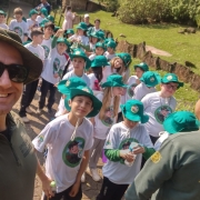 Atividade de educação ambiental no zoológico
