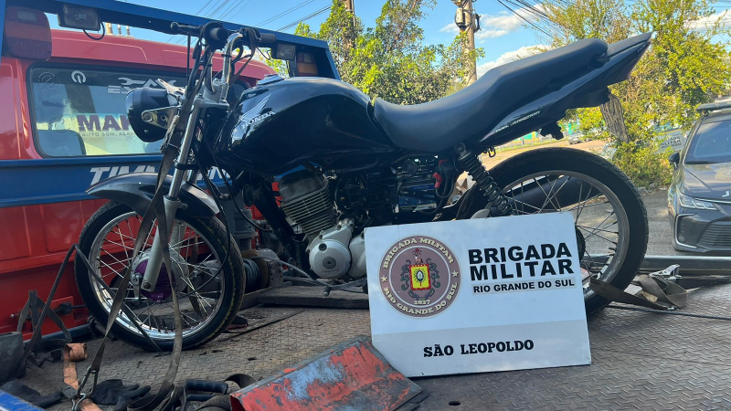 moto recuperada pela BM