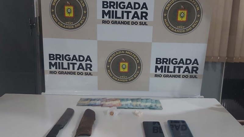 Materiais apreendidos