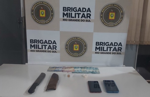 Materiais apreendidos