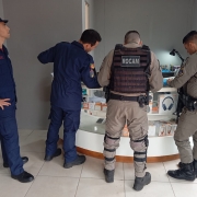Brigada Militar e Bombeiros em vistoria