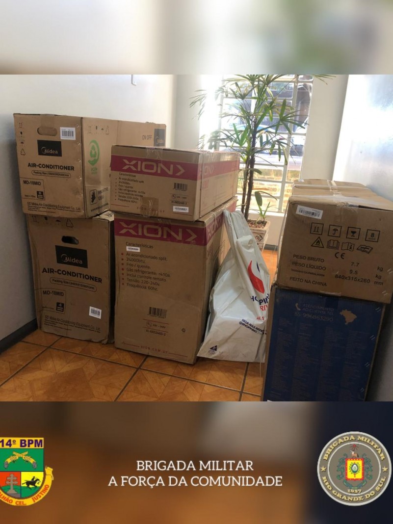 Apreensão ares condicionados