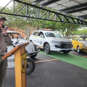 Tenente Coronel Volker discursando