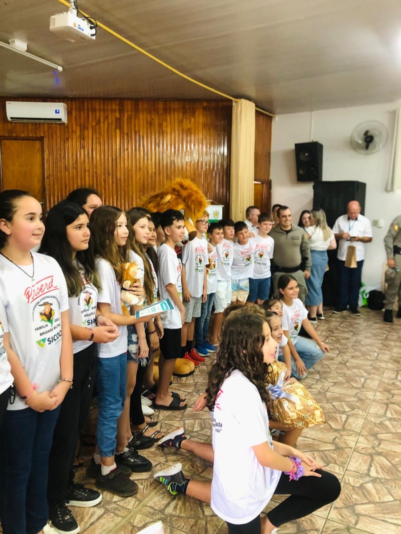 Formatura do Proerd em Porto Xavier
