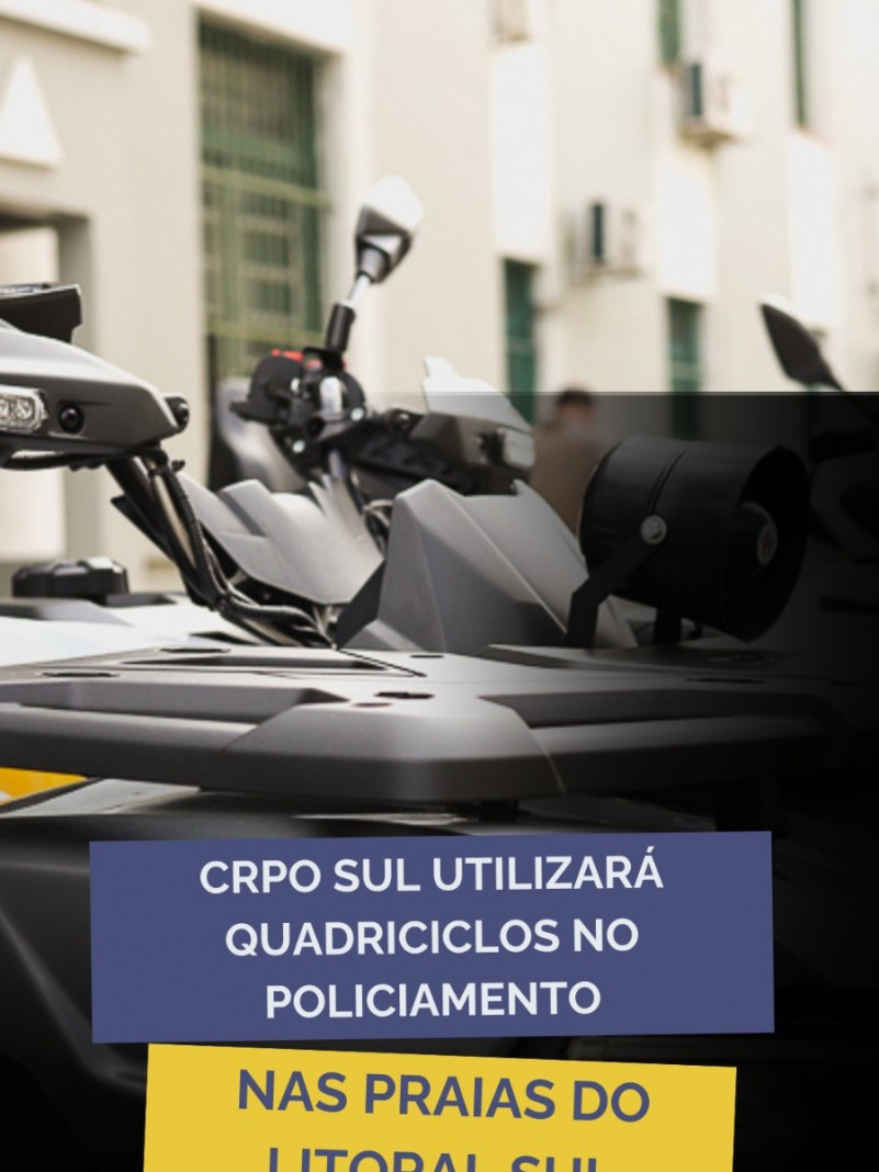 Quadrículos no Policiamento nas praias do Litoral Sul