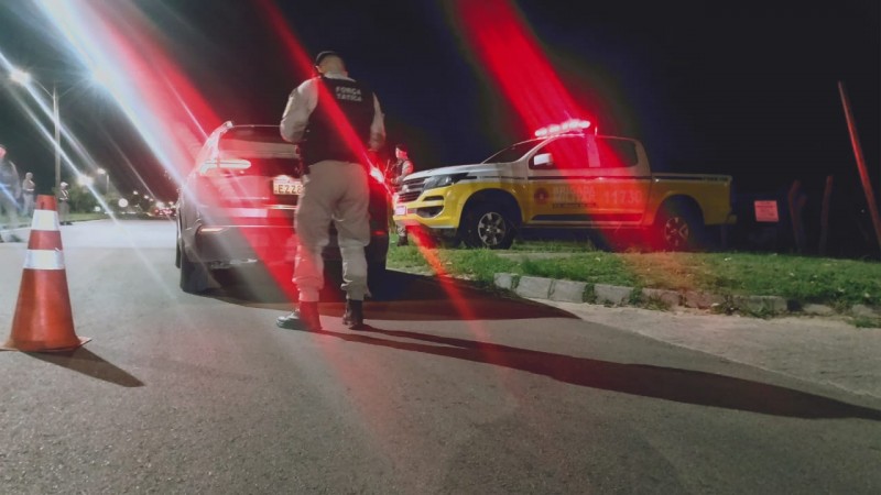 Ação de Policiamento Rodoviário em Show, na Praia do Cassino, em Rio Grande