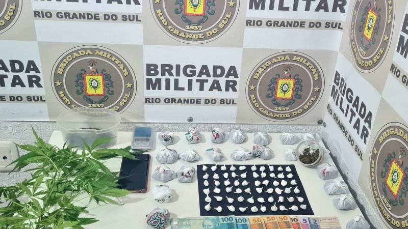 Prisão por tráfico de drogas em Serafina Correa