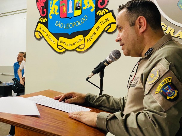 Comandante do 25bpm em fala ao publico