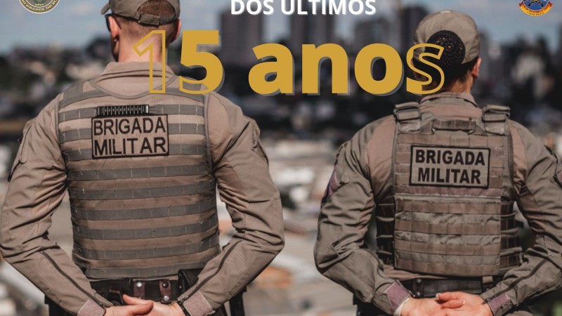Dupla BM em Caxias do Sul, observando a cidade.
