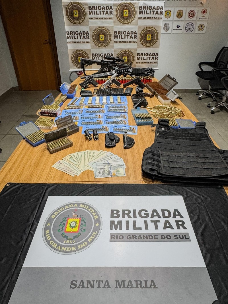Brigada Militar efetua prisão por posse ou porte ilegal de arma de fogo de uso proibido