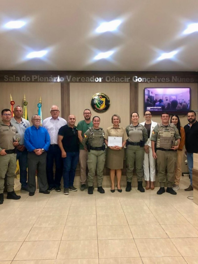 Policial militar recebe homenagem da Câmara de Vereadores de Itaara