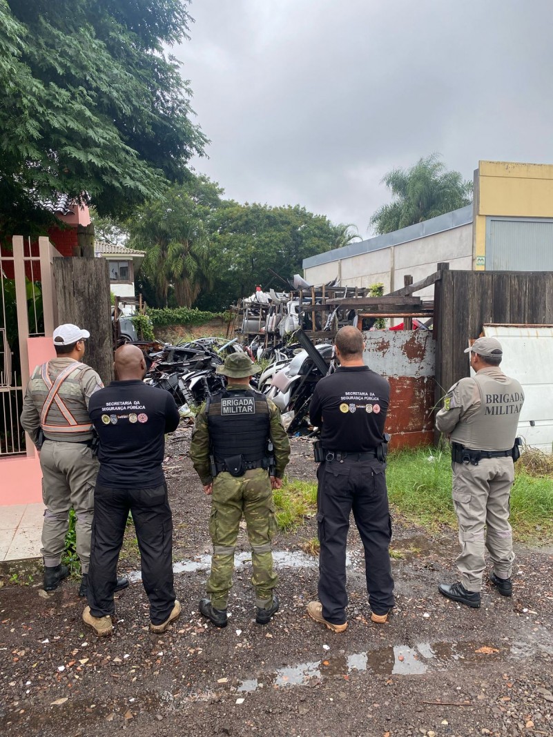 Brigada Militar presente na Operação Desmanche em Santa Maria