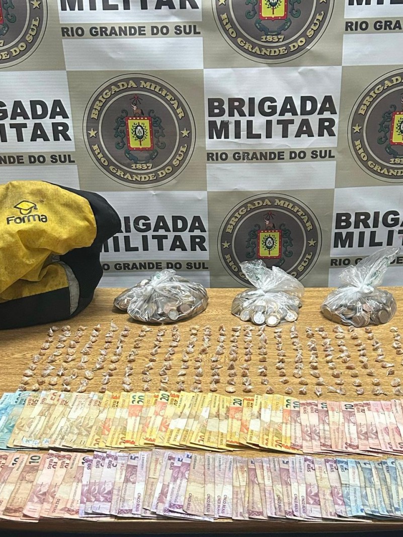 droga apreendida pela BM