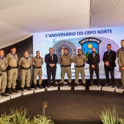 foto CRPO Norte 1º aniversário em Erechim diversos oficiais da BM e do Comando-geral da BM