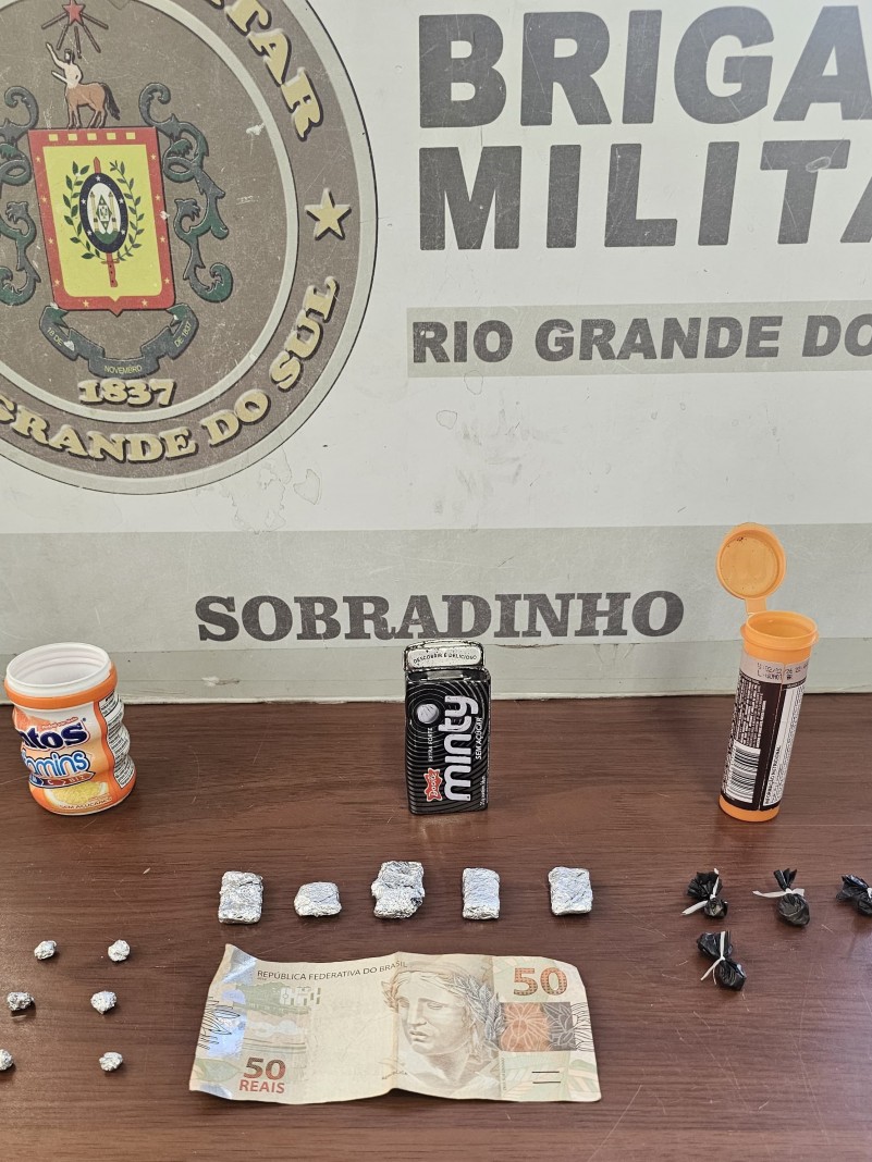 Brigada Militar prende homem por tráfico de drogas em Sobradinho