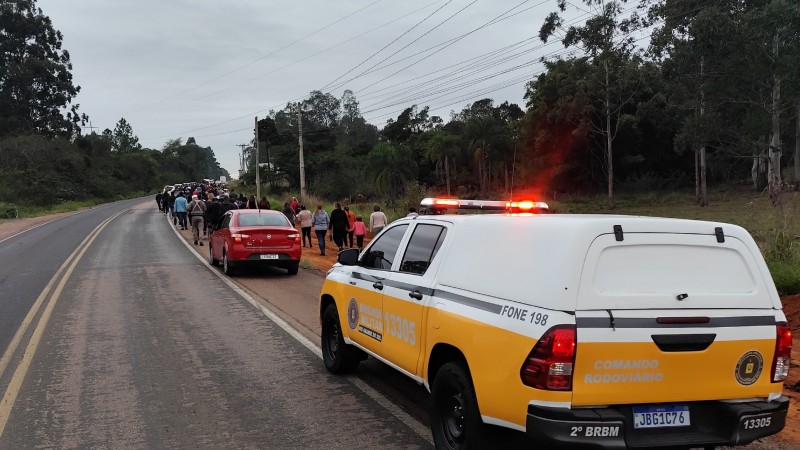 Brigada Militar realiza apoio em Procissão de Santa Rita de Cássia no município de São Jerônimo