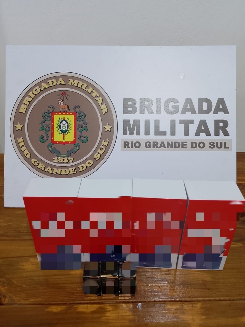 Brigada Militar apreende produtos oriundos de descaminho, em São Martinho