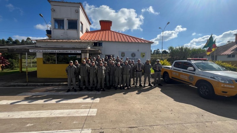 Comando Rodoviário da Brigada Militar recebe alunos soldados para Instrução de Policiamento Rodoviário