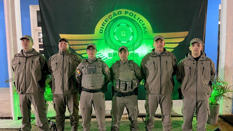 Cap Lima e efetivo do 25BPM e CRPOVRS