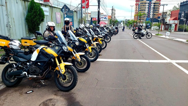 Brigada Militar realiza escolta da 10⁰ Moto Romaria em Santa Maria