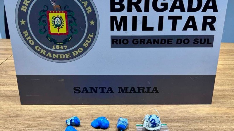 Brigada Militar prende homem por tr&aacute;fico de entorpecentes em Santa Maria