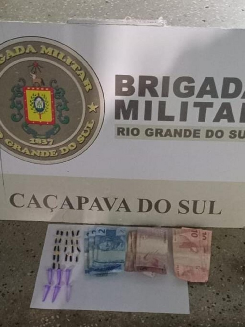 Brigada Militar realiza pris&atilde;o por tr&aacute;fico de drogas em Ca&ccedil;apava do Sul