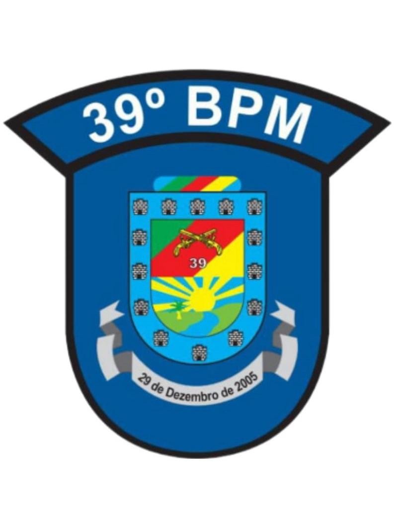Bras&atilde;o do 39&ordm; Batalh&atilde;o de Pol&iacute;cia Militar